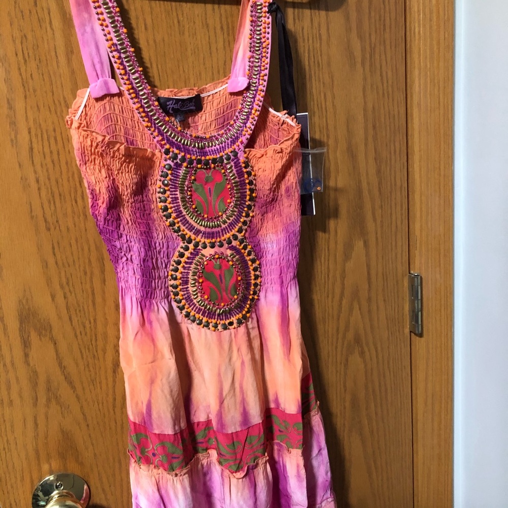 Hale bob ombré beaded dress